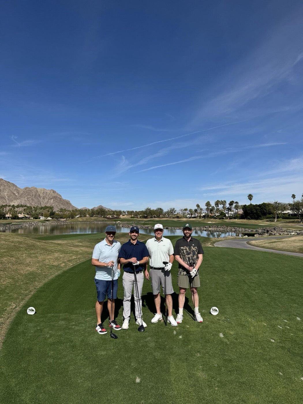 A foursome on the tee at PGA West