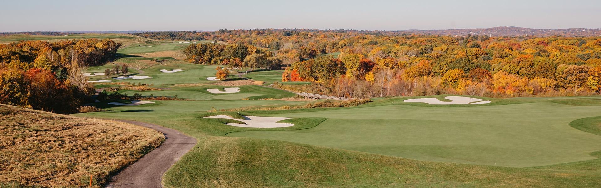 Fairways and fall foliage at Granite Links